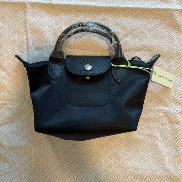Longchamp Le Pliage Neo XS Black Shoulder Tote Bag - Picture 2 of 5